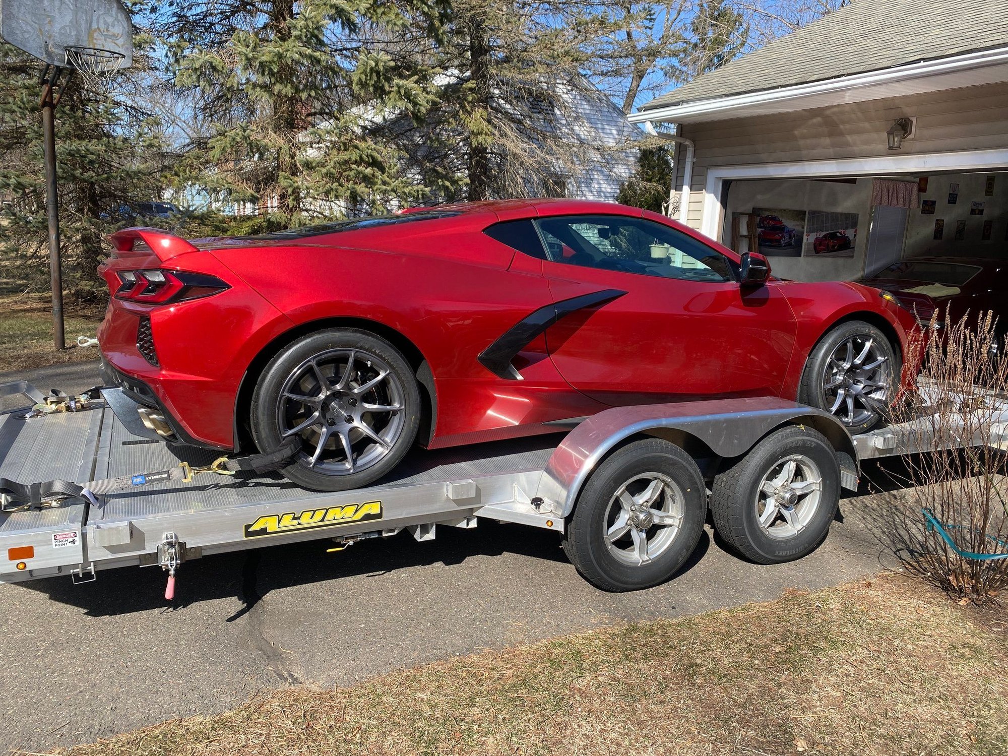 This is where my car sits relative to the deck