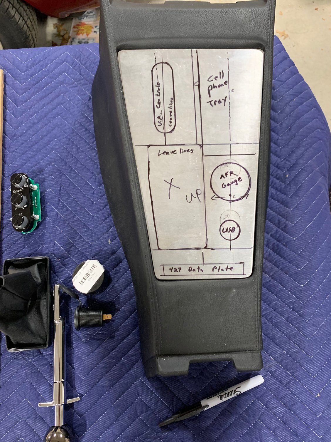 c3 76 custom gauges and shift console plate layout CorvetteForum