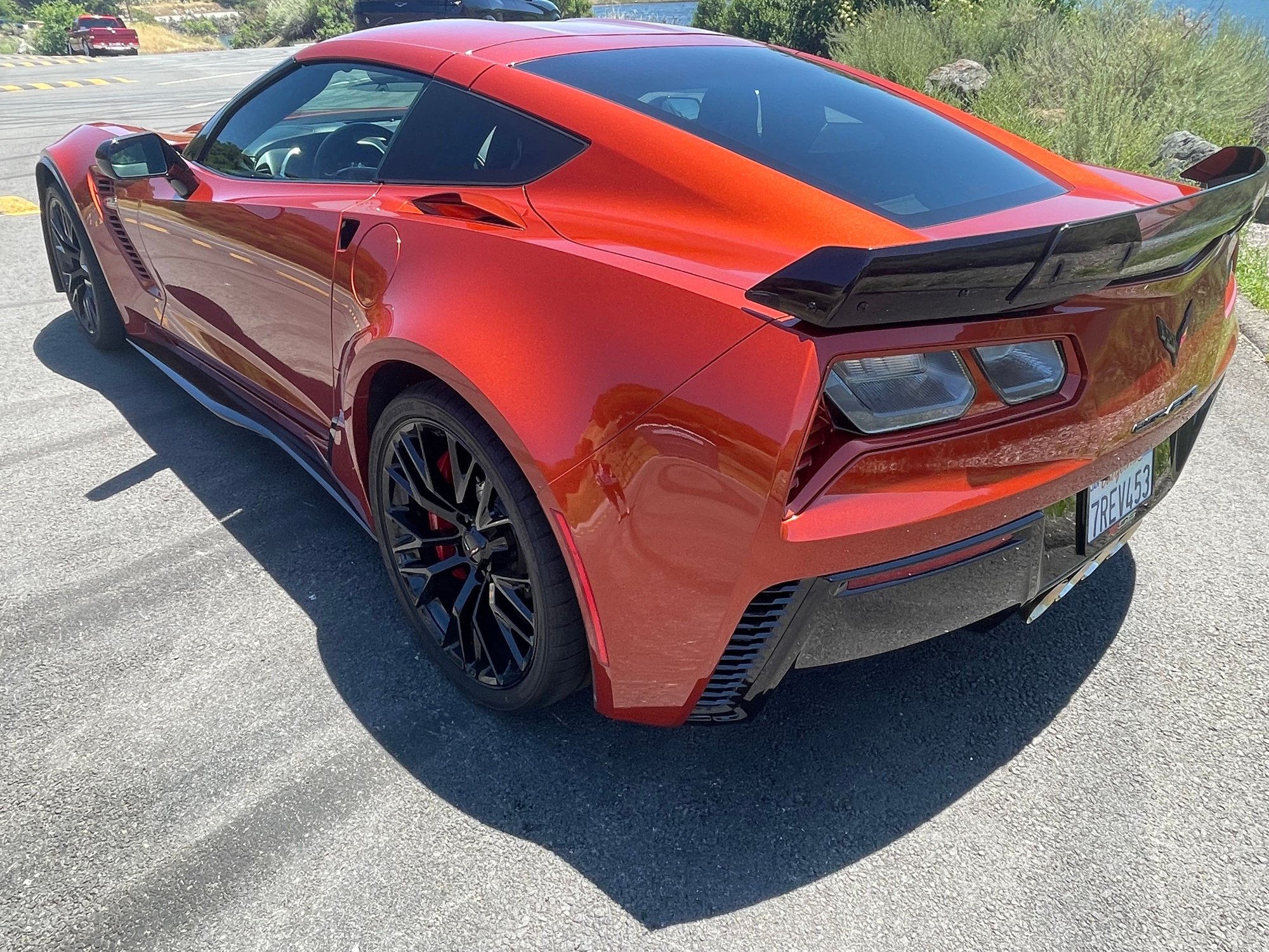 (SOLD) 2016 Z06 3LZ coupe, M7, Orange Metallic, Black interior, Z07 in