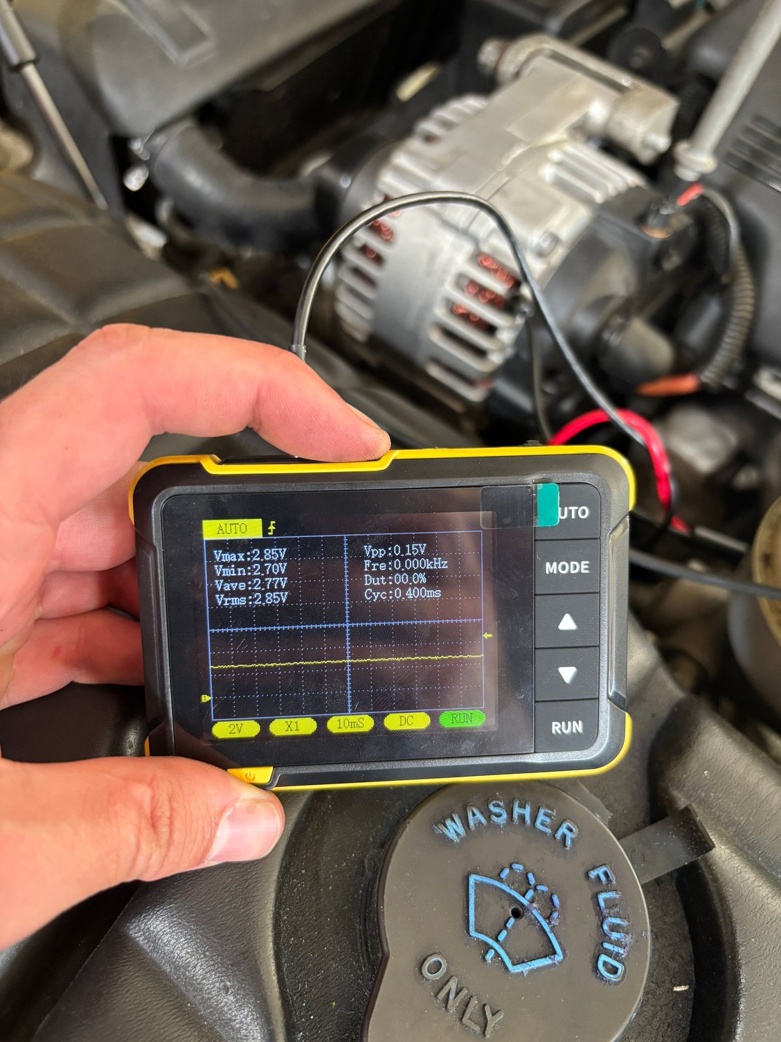 2.8V on the field winding circuit. Is this ok?