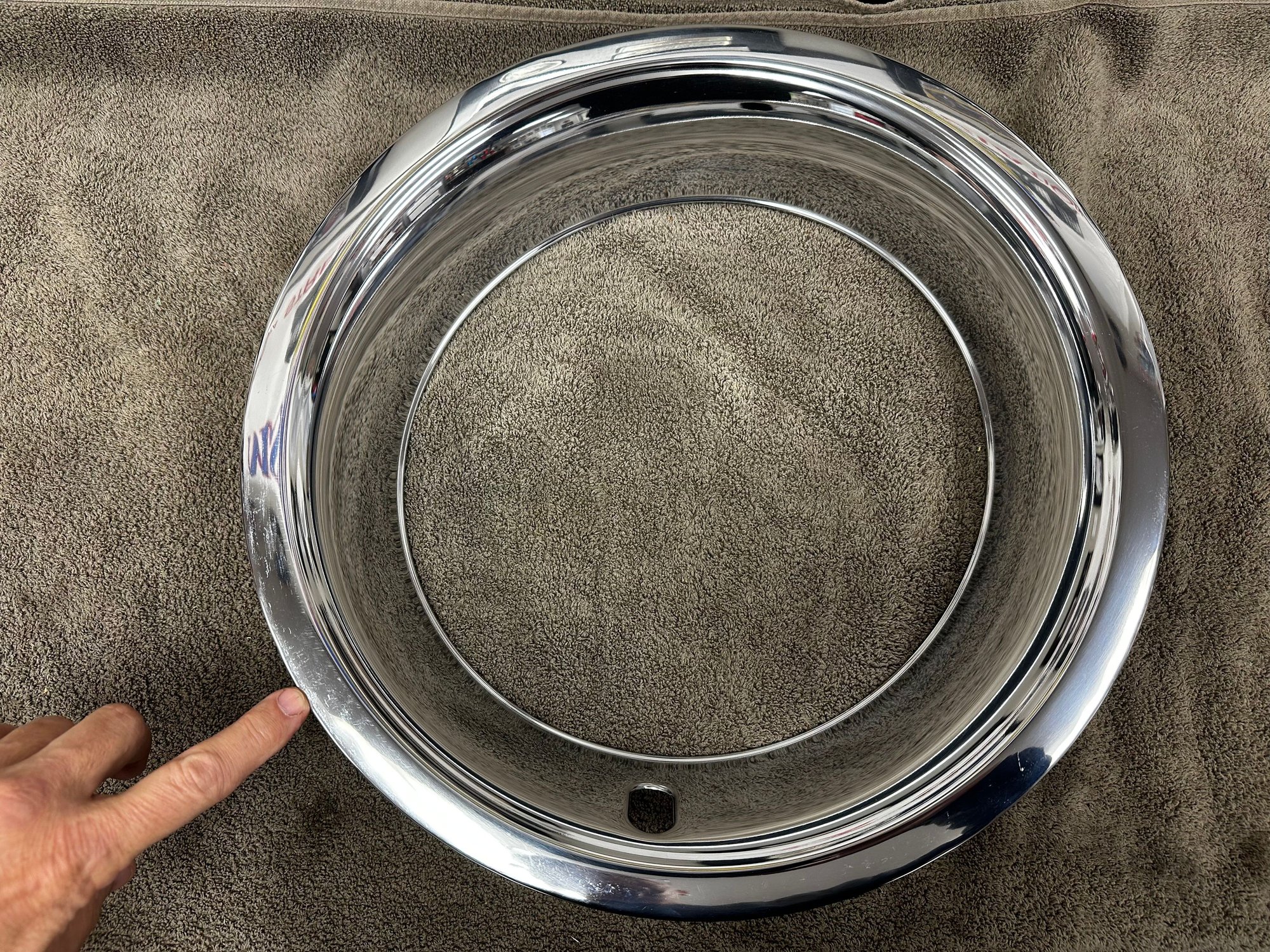 Trim ring #3 - some slight scratches, presumed from being inside the box, box is in fair condition