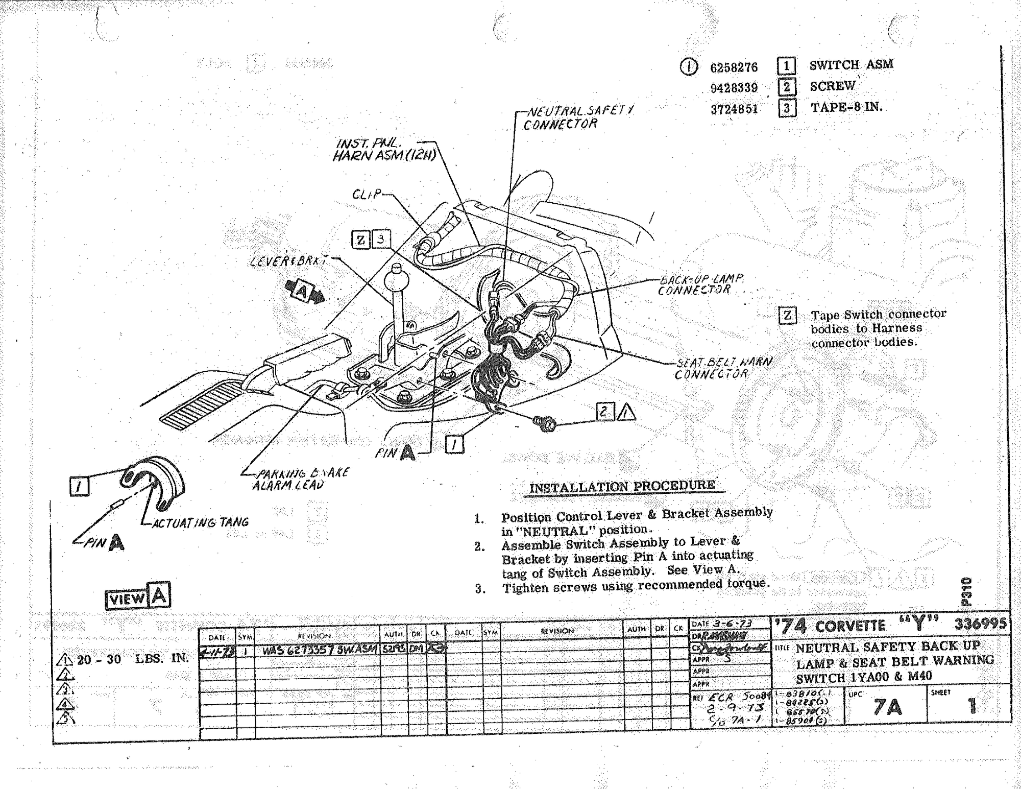 C3 Neutral Switch CorvetteForum Chevrolet Corvette Forum Discussion