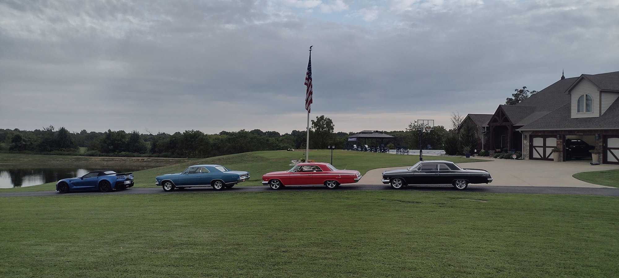 We took some of his cars to a car show this past weekend. 4 cars, 4 trophies 
