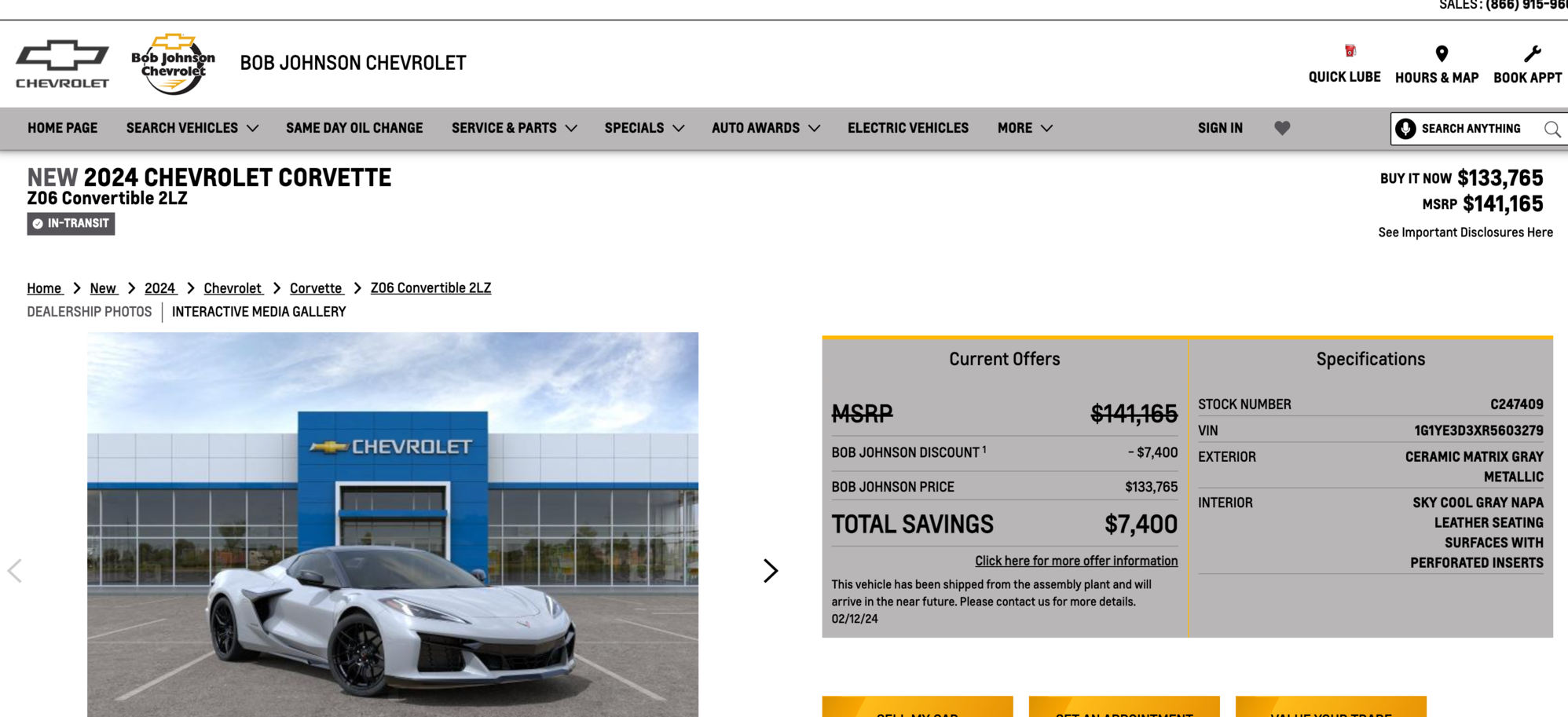 New 2024 ZO6 Big Discount Off MSRP CorvetteForum Chevrolet Corvette