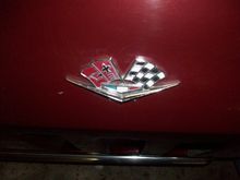 66 fender emblems - 1/2 bowtie in 1/2 of 55 outlined design