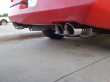 Nxt Step stainless exhaust.  Sound pretty good. No cats