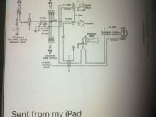 You need to read the 12 volts from the orange wire and it goes to the key switch.  You could read the orange positive at the key switch and the pink at the realy