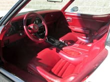 82 red leather interior