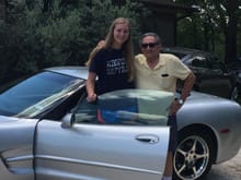 16 year old Grandaughter drove C-5 Vette for first time