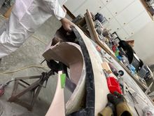 fitting the vertical and horizontal bonding strips
