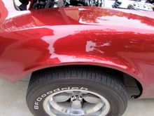Front fender and engoine