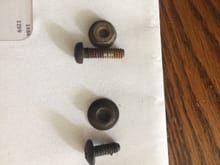 Original weather strip screws.