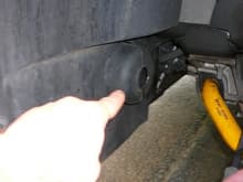 The base C6 brake duct. Dam small hole. I thought about just openning the hole to a full 4&quot;.
