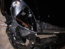 Same car 8 hrs later thanks to some BI*CH that ran a red light.