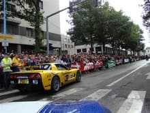2007 Lemans driver's parade.  I'm driving in the parade!!!!!!!!