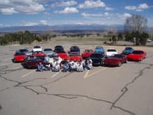 Atomic City Corvette Club members &amp; cars.
