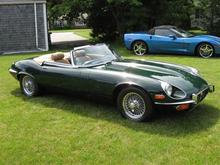 My 1973 Jaguar XKE roadster.  It has only 15K miles on it and looks like a bramd new car.