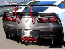XIK GT Style Wing & XIK Diffuser for C7 Corvette by Ivan Tampi Customs!