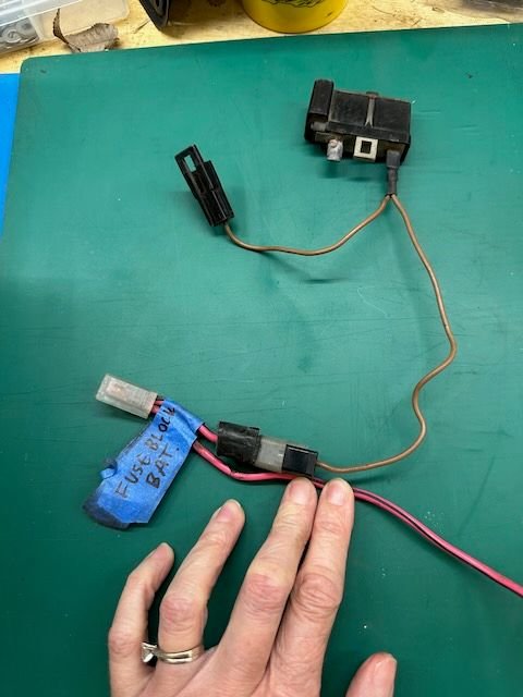 Old harness removed. What is the brown wire going to/for? 