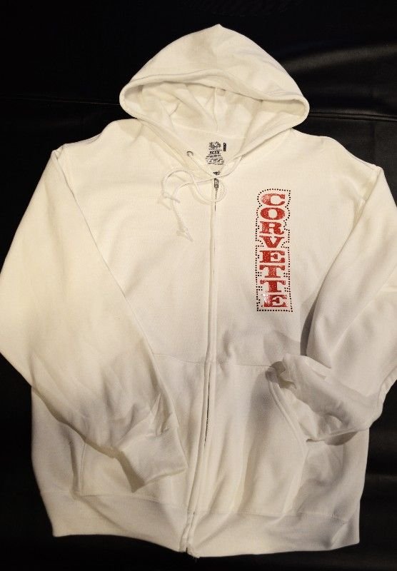 corvette zippered hoodie