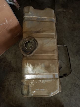 The old tank was actually not original, and was thr incorrect tank. The car had an original vapor return line that was not on the tanl I removed. The replacement tank had the connection, so that system has been restored.