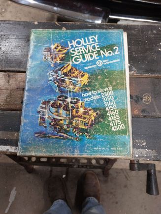 Bought from HOLLEY a half century ago. May be available on their website.