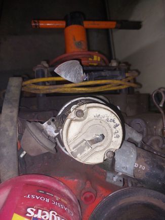 rotor tip pointing near #1.