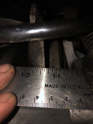 maximum rearward deflection of release fork. 1/8” inch clearance to bellhousing and the clutch was definitely fully released. 

the hydraulics are not generating enough displacement to create the throw needed to release the clutch. 