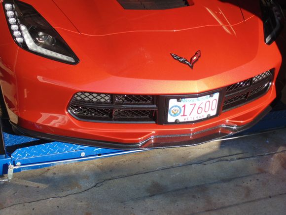 CFM painted Z06 Stage II splitter