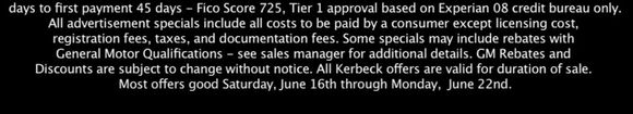 I don't know of any dealer that spells it out clearer than this...right down to the Fico score model used as well as the exact credit bureau used.
