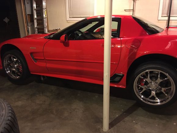 Still on the jack stands