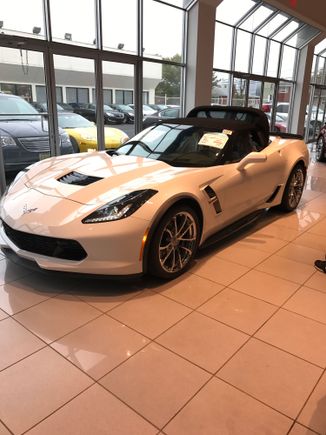 Gorgeous White Grand Sport Convertible with Kalahari interior