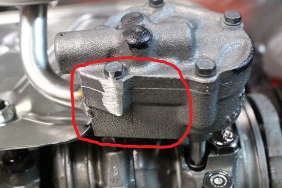 This entire area is about 1-1/2 inches high and was resting on the pan baffle initially. That's the area where the baffle had to be trimmed.