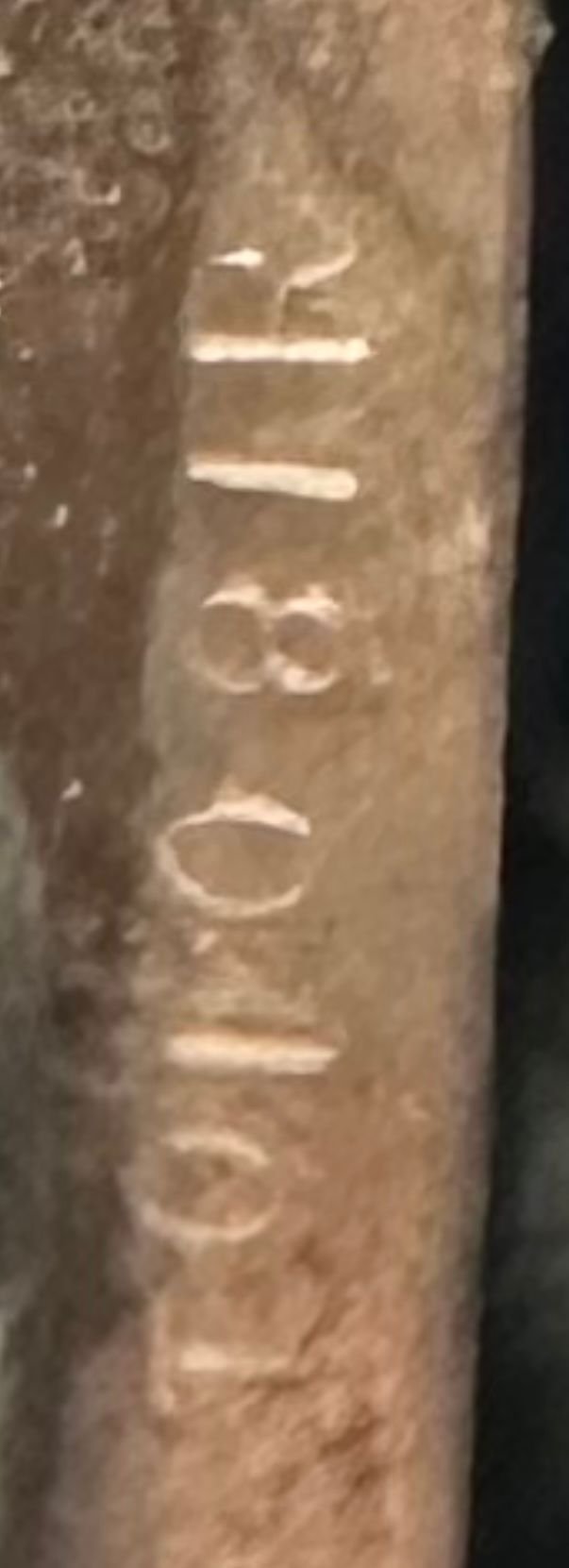 Here is the one on the front of the block � I haven�t found the other stamp yet. 
