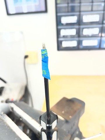 Nut driver with 10mm screw taped
