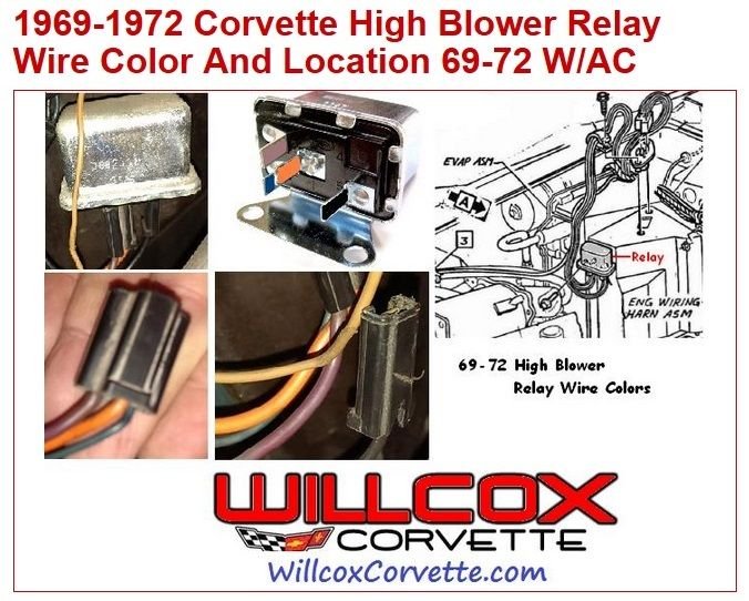 1971 High Speed Blower relay wiring CorvetteForum Chevrolet