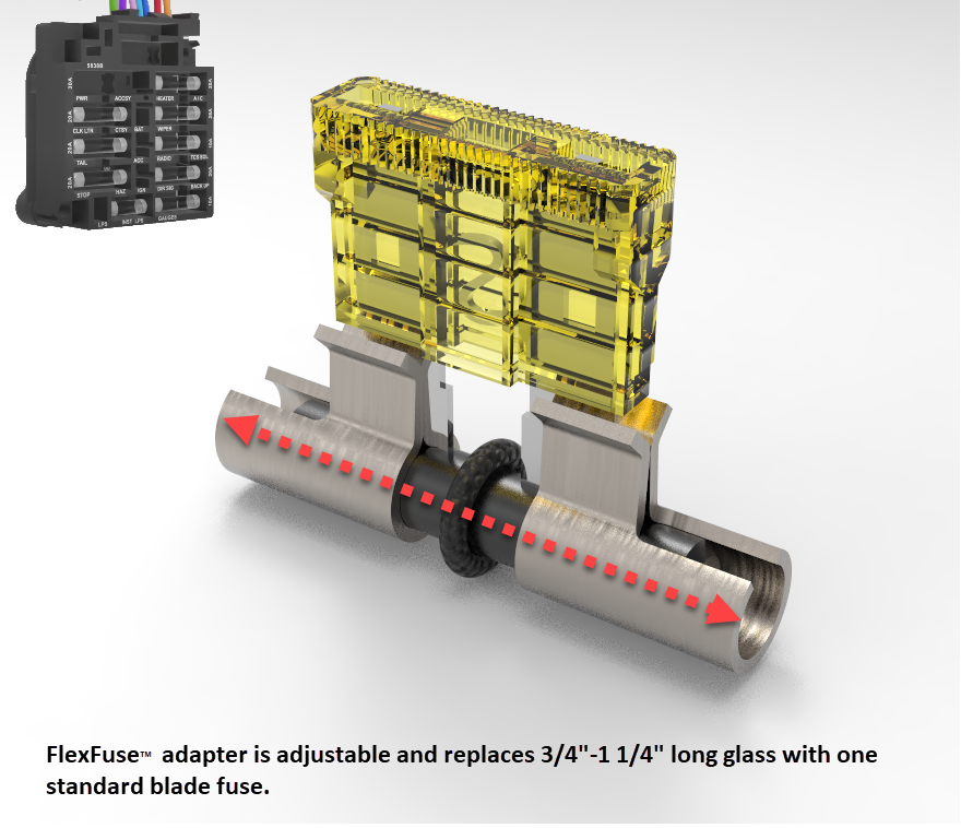 AG Glass fuse to standard blade converter CorvetteForum Chevrolet