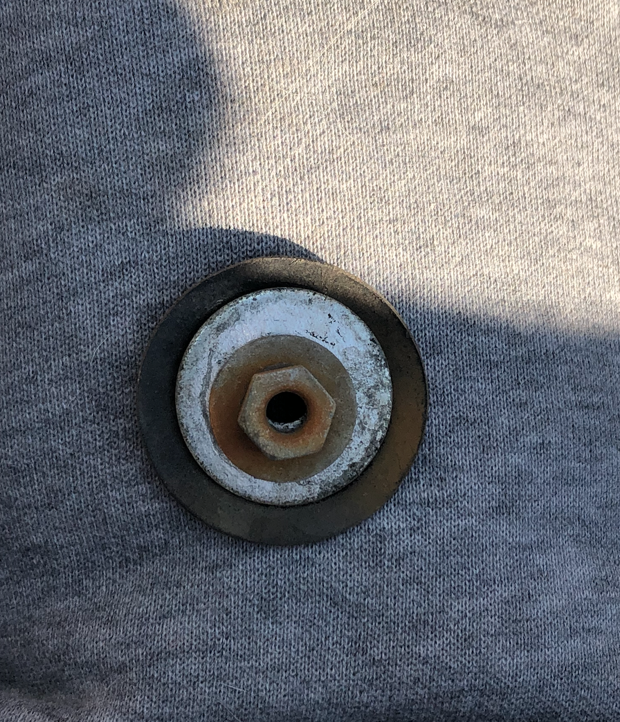 the pieces how they go on the roller on the other side of the window