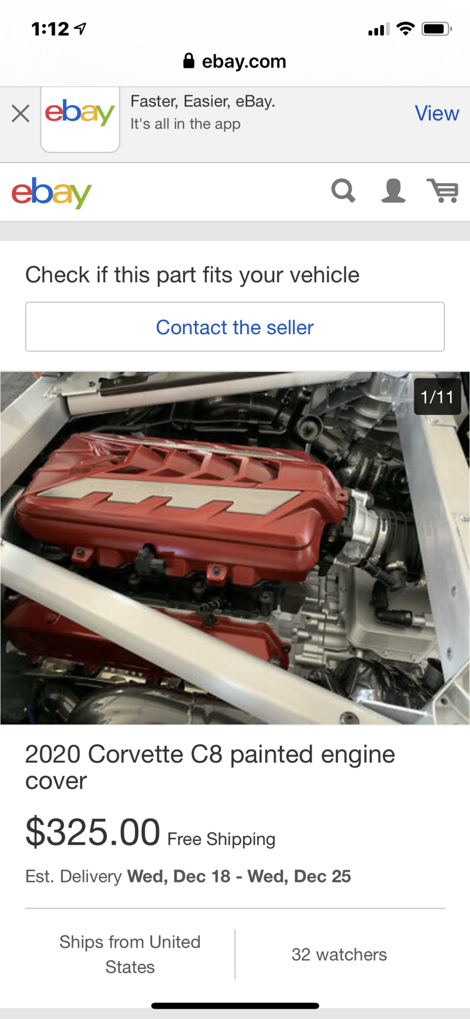 Painted engine covers on Ebay - CorvetteForum - Chevrolet Corvette