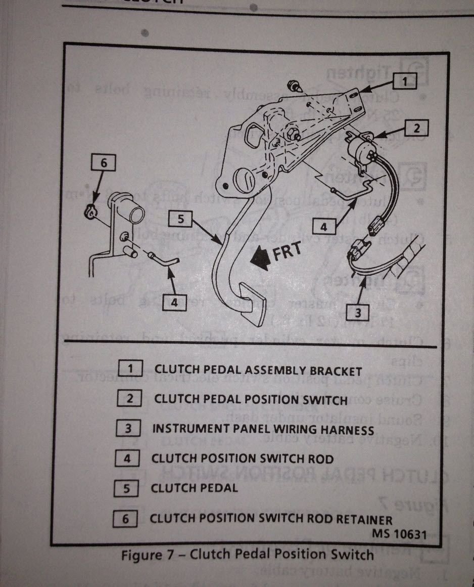 clutch starter safety switch where is it corvetteforum chevrolet corvette forum discussion clutch starter safety switch