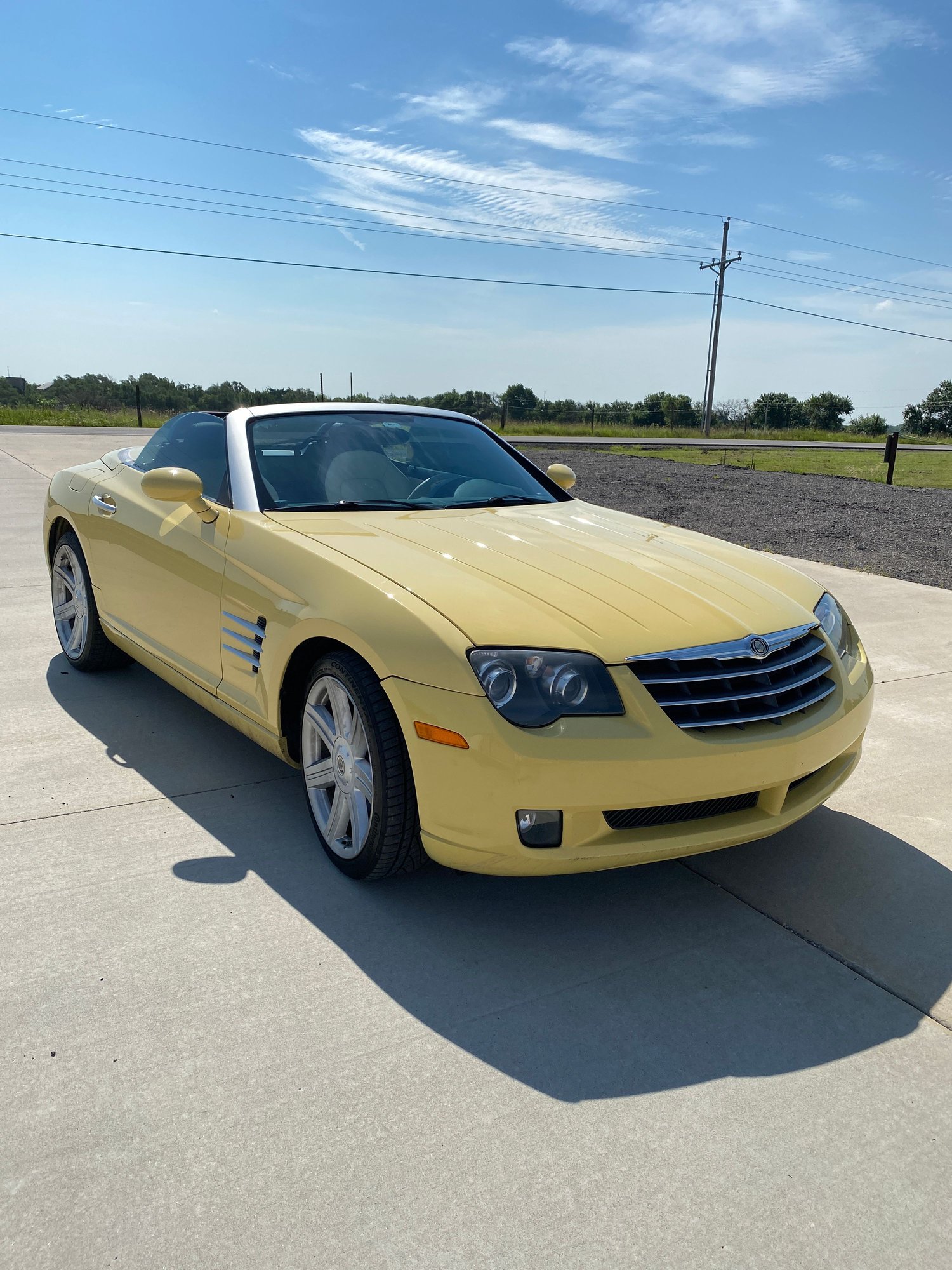 2005 Chrysler Crossfire - Dan's Sunday Fun day car! - Used - VIN 1c3an65l55x049290 - 103,800 Miles - 6 cyl - 2WD - Automatic - Convertible - Yellow - Houston, TX 77095, United States