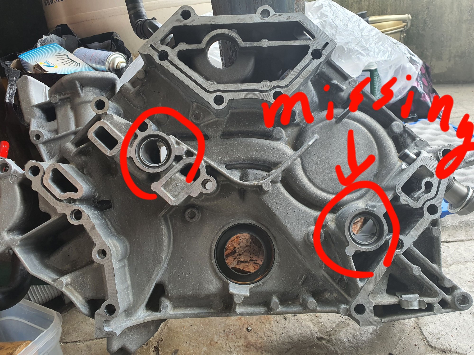 Timing chain cover seal missing. CrossfireForum The Chrysler