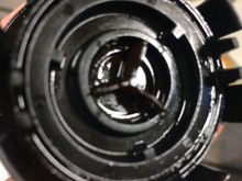 spring loaded relief valve, center of stem
