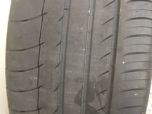 this tire has about a year or 5 to 8,000  miles on it
