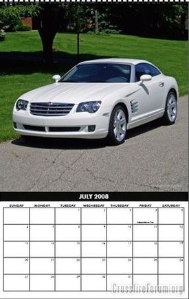 Chrysler Crossfire Calendar