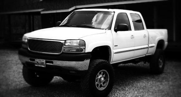 black and white