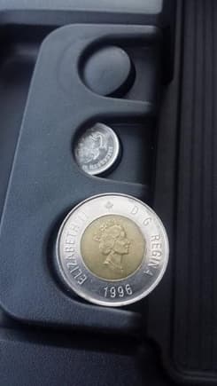 Very easy to tell the change holder wasn't Canadian engineered.