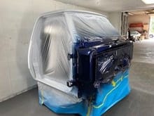 Cab primed and fire wall paint