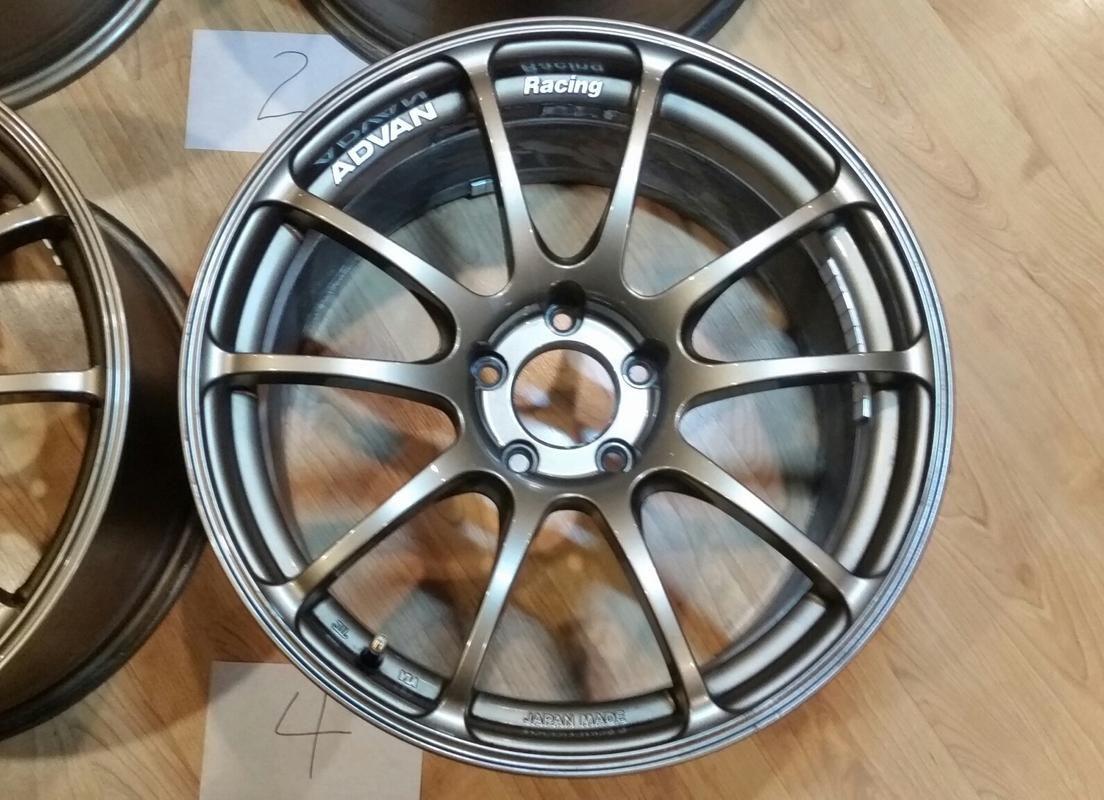 Wheels and Tires/Axles - F/S: 18" x 9" +35 ADVAN RZ wheels, bronze, 5 x 114.3, with or w/o 245-40-18 tires - Used - 2003 to 2016 Mitsubishi Lancer Evolution - Longmont, CO 80501, United States