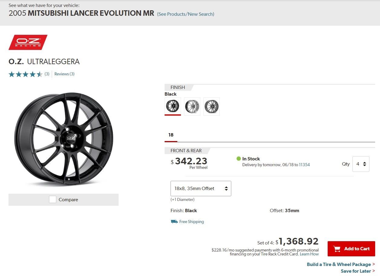 Wheels and Tires/Axles - 2 Sets of Evo IX Wheel for sale: OEM BBS & OZ Ultraleggera - Used - All Years  All Models - Queens, NY 11354, United States